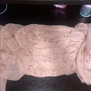 Cropped corset top